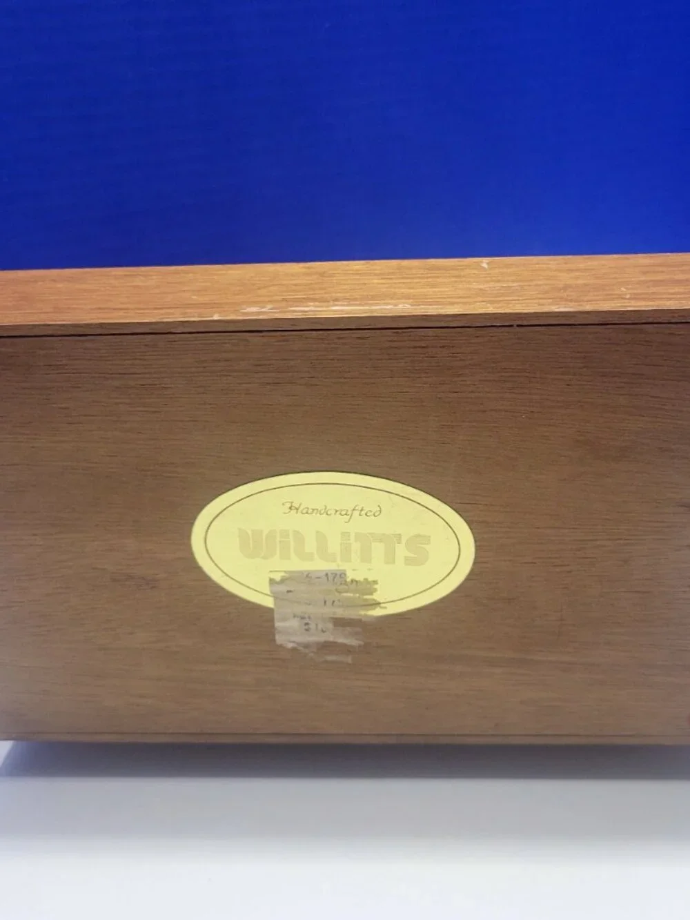 Vintage Wood Jewelry Box with Gold Embossed 1919 Chevrolet Coupe Lid